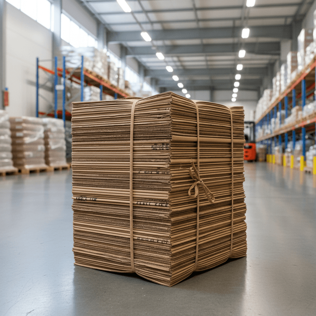 Stack of flattened TerraTote boxes